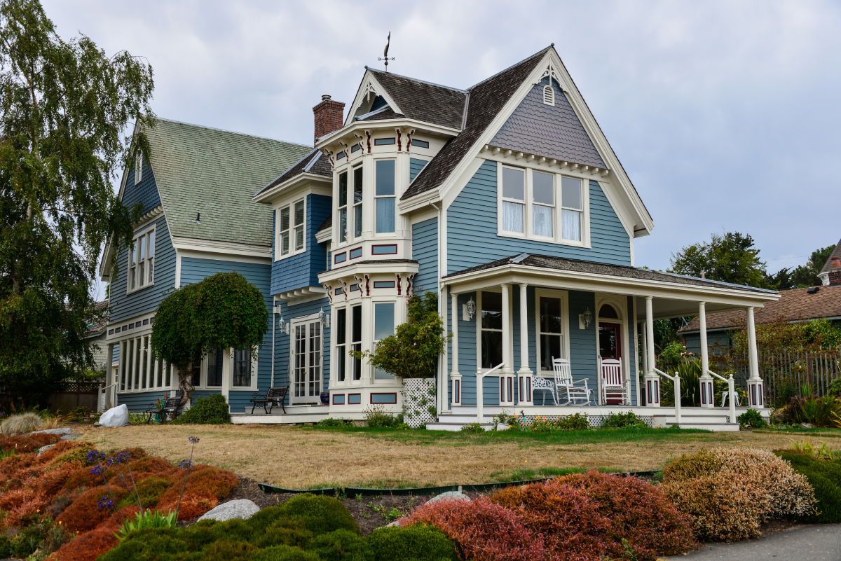 A historic Victorian-style home
